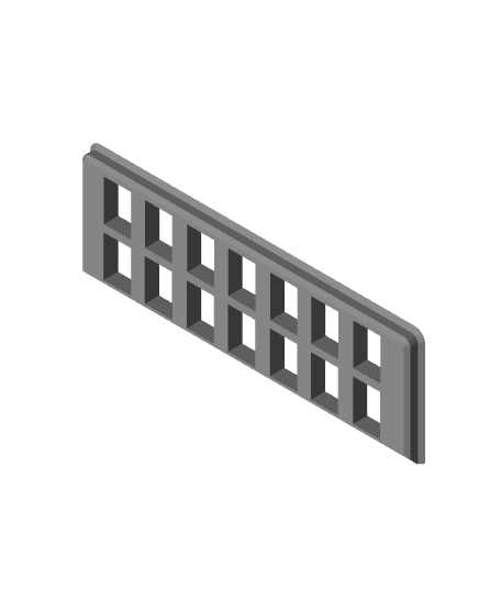 Gridfinity Tweezer Cover 2x1 Top Plate 3d model