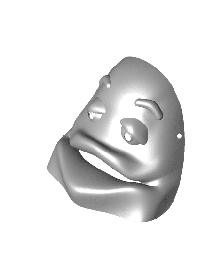 GRIMACE MASK IN FULL COLOR - #HALLOWEENWEARABLE 3d model