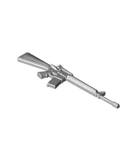 Croc Gun Charms - Jibbitz 3d model