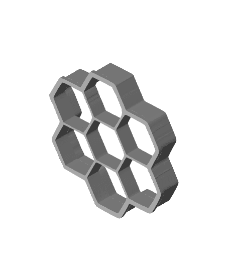 Honeycomb Cookie Cutter, Biscuit Cutter 3d model