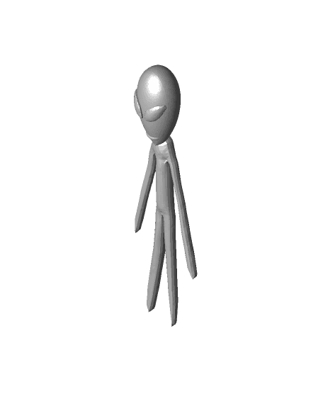 alien (big grey) 3d model