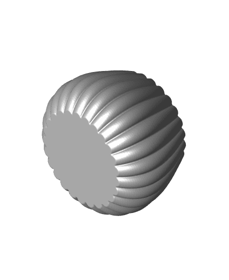 Fluted Bowl - Fluted Catch All Bowl 3d model
