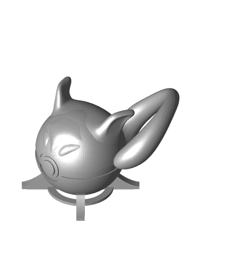 MewtBall Mewtwo Themed Pokeball - Fan Art 3d model