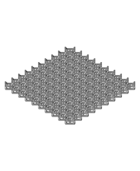 Chainmail 2.0 - Modular 3D Printable Fabric 3d model