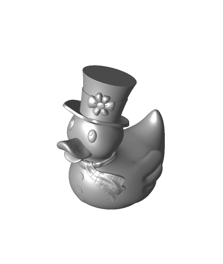 Frosty Rubber Duckie 3d model