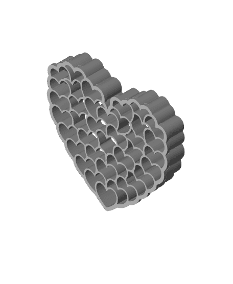 Heart Cookie Cutter, Biscuit Cutter 3d model