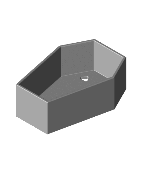Wall mount coffin shelf - Print in Place 3d model