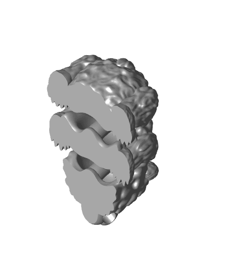 Grizzly Bear Keychain 3d model