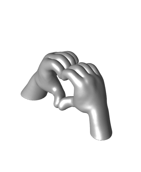 EMOJI HAND 🫶 HEART HANDS 3d model