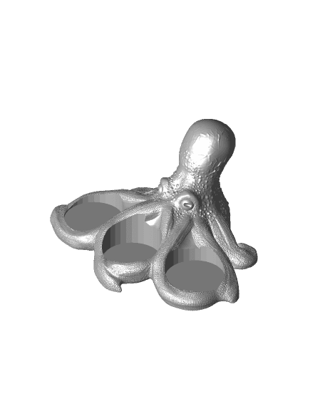 Octopus Candle Holder 3d model