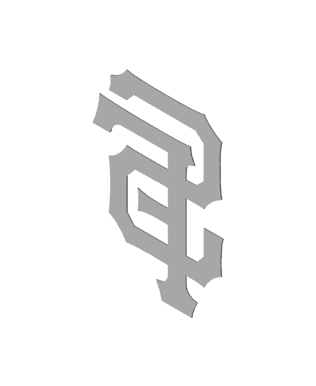 San Francisco Giants Logo 3d model
