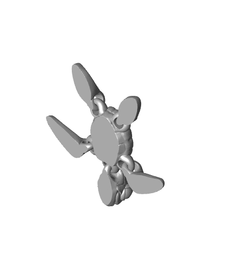 Articulated Cute Turtle 3d model