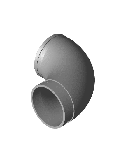 4 inch OD elbow with groove.3mf 3d model