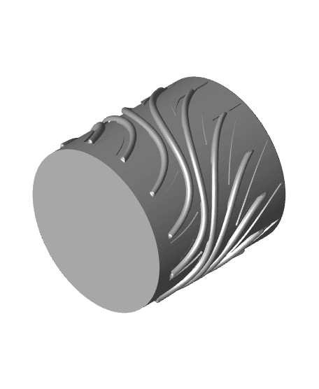 Ribbed cup 3d model