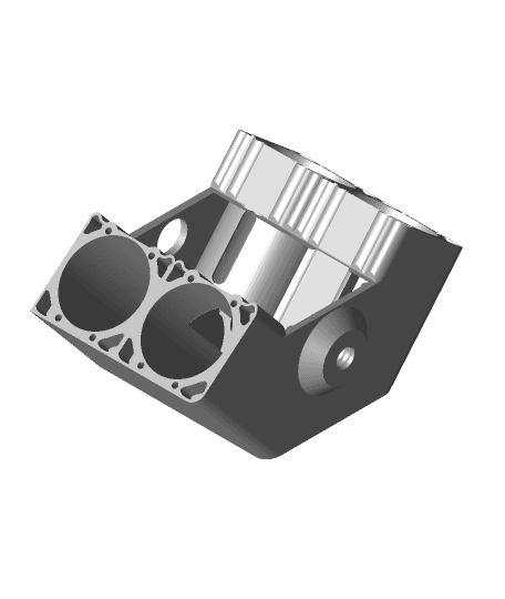 STL file V8 ENGINE BLOCK CAN COOLER / HOLDER 🥫・3D printable