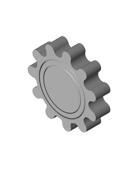 Gyroscope Gear Fidget - Basic 3d model