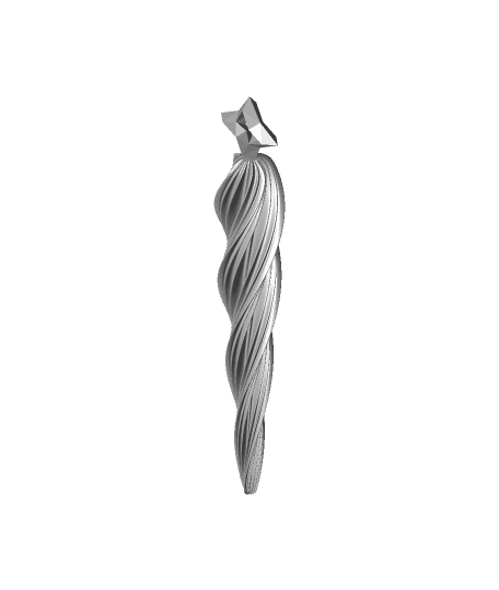 Christmas Icicle Ornament 3d model