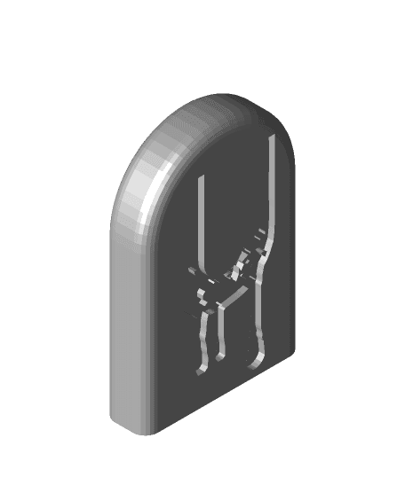 Ghoulishly Great: Multi-Color Halloween Headstone Fridge Magnets U 3d model