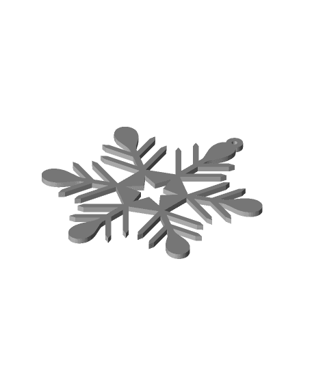 snowflake 3d model