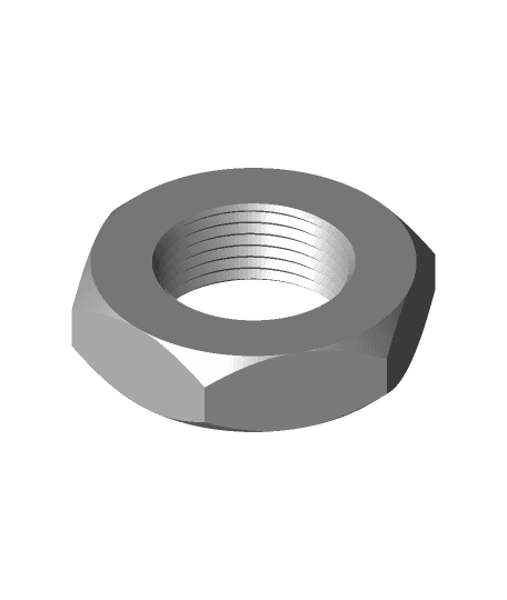 NUT for the Phone holder | Nut, Bolt, Washer and Threaded Rod Factory 3d model