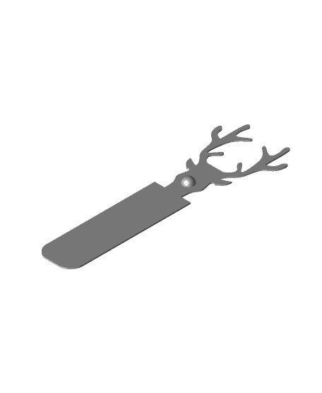 Reindeer Bookmark 3d model