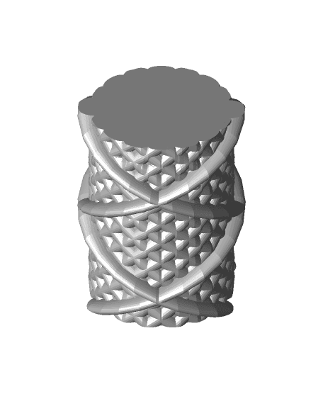 Quad Helix on Octohelix Vase 3d model