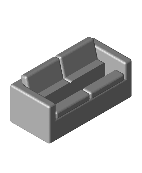 Business Card Holder Mini Sofa 3d model
