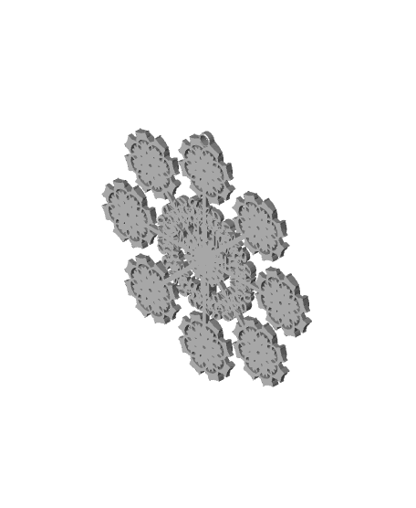 Thangs 3d Snowflake Ornament 3d model