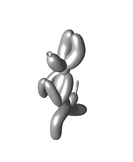 Balloon Dog Yoga -High Lunge 3d model