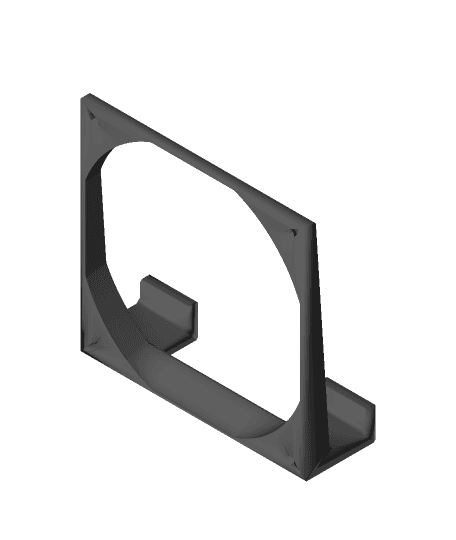 Vertical laptop stand with fan 3d model