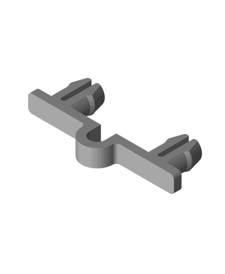 4mm Cable Clip // Peg Anything 3d model