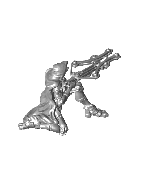 Sniper Warforged - Assassin Clan - PRESUPPORTED - 32 mm scale  3d model