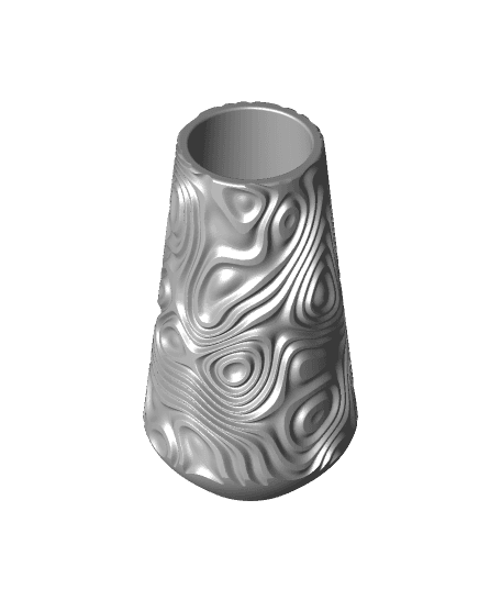 Organic Swirl Vase 3d model
