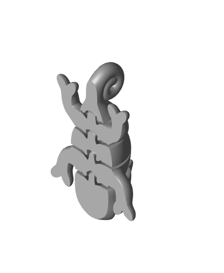 Flexi Baby Bored Chameleon 3d model