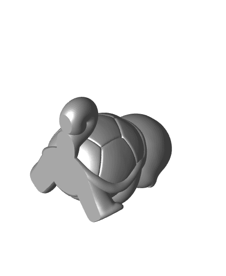 Squirtle Leader (Easy Print No Supports) 3d model