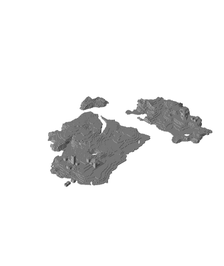 Minecraft Desert Island II 3d model