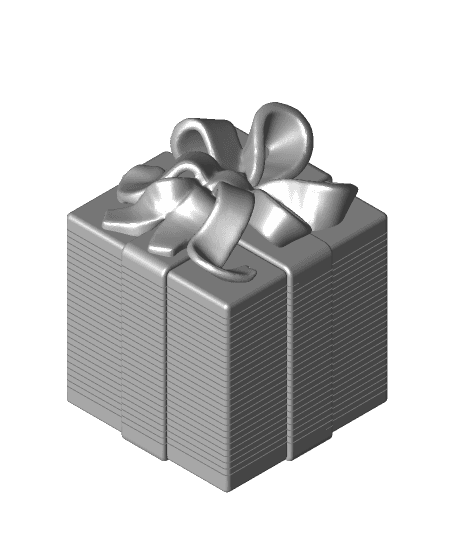 Springo Gift Box (Single and Dual Color Versions) 3d model