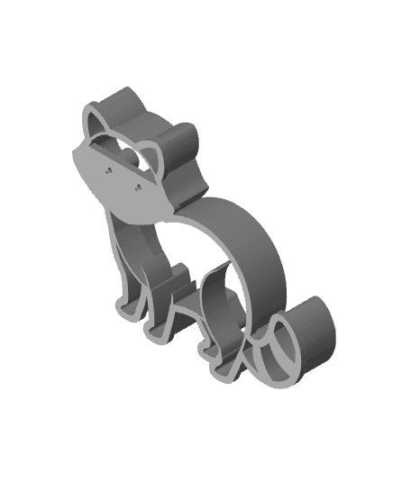 Raccoon Cookie Cutter, Biscuit Cutter 3d model