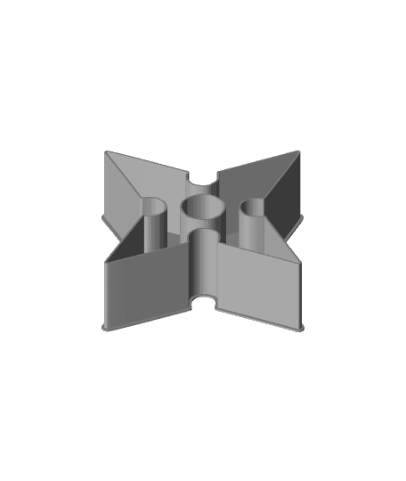 Shuriken 0030, nestable box (v2) 3d model