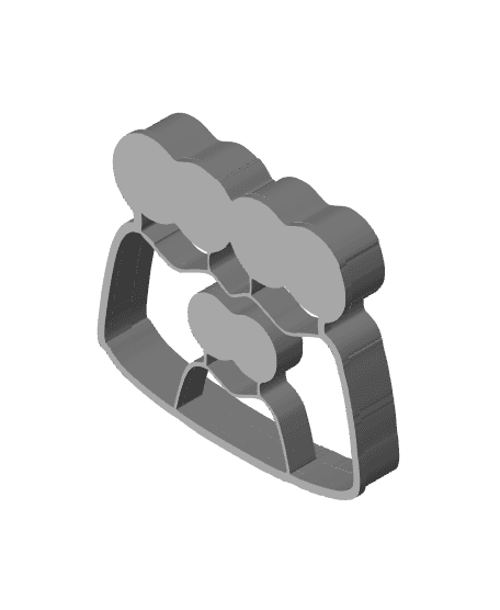 Alien Family Cookie Cutter, Biscuit Cutter 3d model