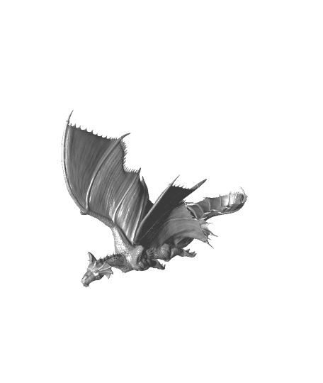 Wyrmling Flying Brass Dragon 3d model