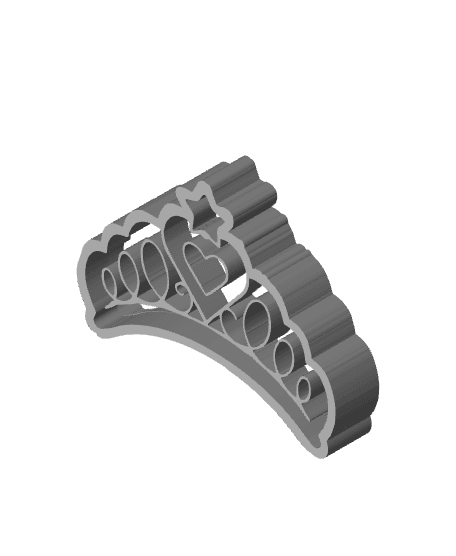 Tiara Cookie Cutter, Biscuit Cutter 3d model