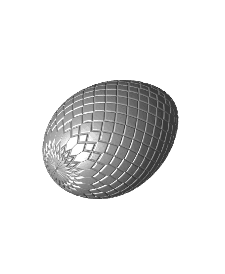 Quilted Egg 3d model