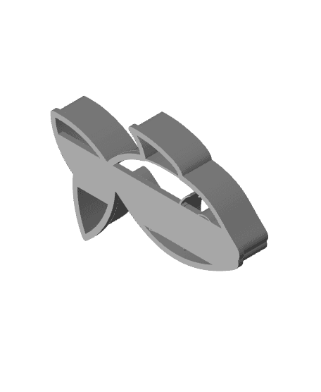 Fish Cookie Cutter, Biscuit Cutter 3d model