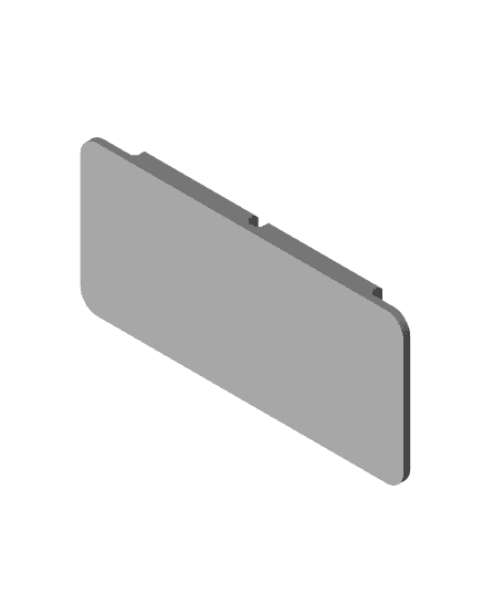 MidWest iCrate Blank Nameplate 3d model