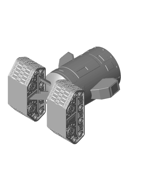 Tank Tread Cannon Beer Can Holder 3d model