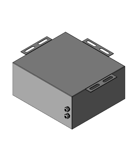 METAL BATTERY BOX  3d model