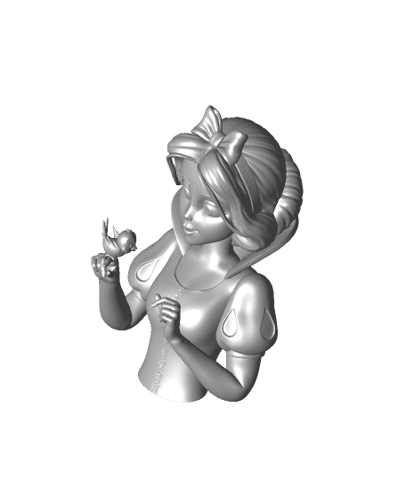 Snow White -Bird Bust 3d model