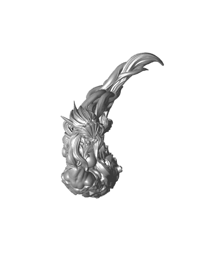 Guilded Singer - Flesh of Gold - PRESUPPORTED - Illustrated and Stats - 32mm scale			 3d model
