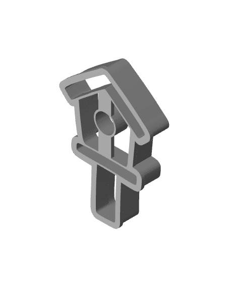 Birdhouse Cookie Cutter, Biscuit Cutter 3d model